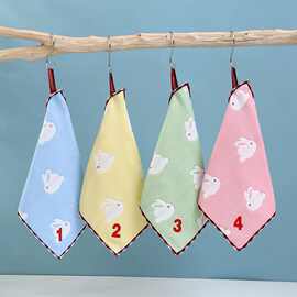 新生儿纯棉纱布6层宝宝口水巾婴儿毛巾擦汗巾儿童毛巾方巾洗脸巾