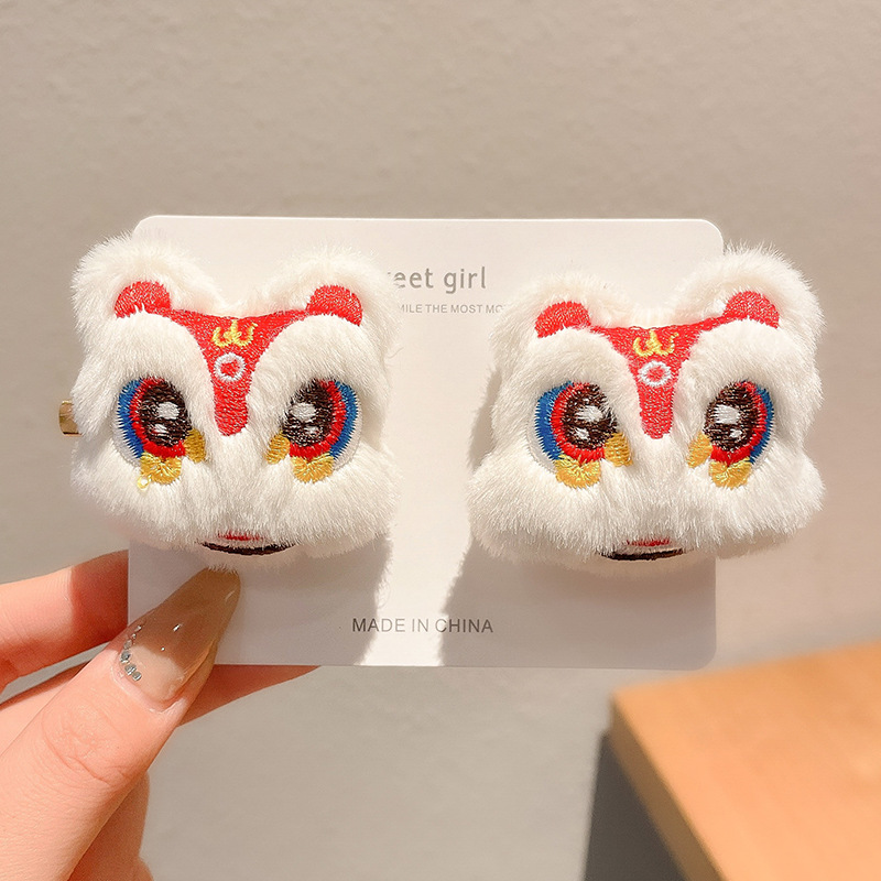 Año Nuevo accesorios para el cabello para niños arco de bordilla pinzas de cabello para niñas vestidos festivos vestidos chinos toques de cabello para niñas joyas de tarjetas de cabello