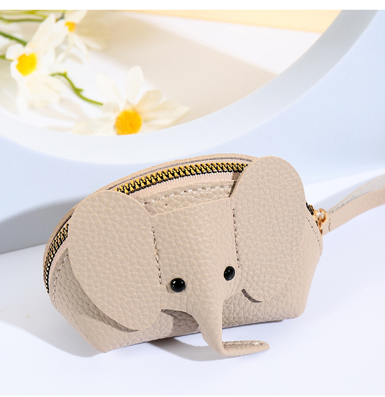 Bolso colgante llave femenina bolsa de tarjetas creativas personalidad pequeña billetera cremallera de color sólido tarjeta de tarjeta de tarjeta de tarjeta múltiple