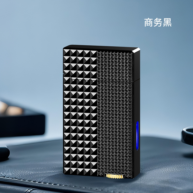 黑科技智能声控朗声打火机巴黎钉油电混合四种感应点火个性潮创意|undefined