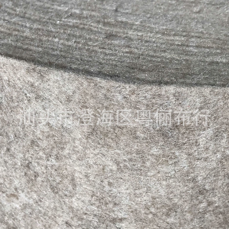 浅棕混色戟绒无纺布现货批发混纺不织布厚型针刺戟绒布diy毛毡