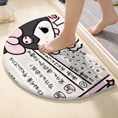 Plush Floor Mat Non-Slip, Avtomobil döşəmə paspasları - culomi-chat-text-on-white-background-semicircle-4060