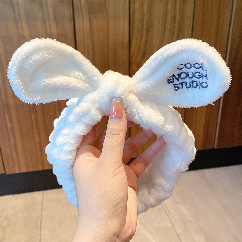 Pelusa para lavar la cara de la banda de cabello para las mujeres 2025 nueva máscara especial antideslizante no girar cinturón de cabello lindos toque de cabello