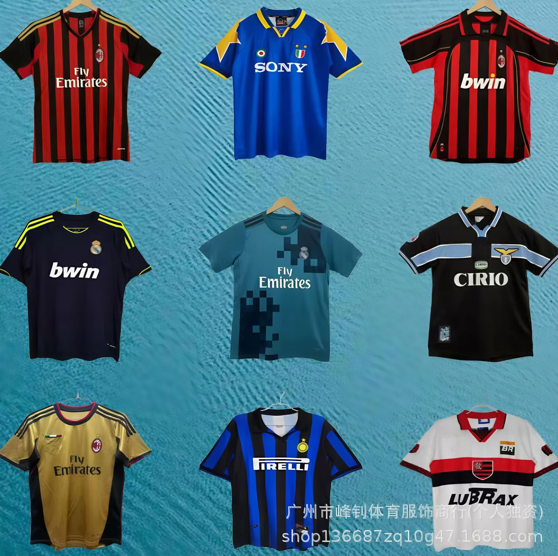 Camiseta de fútbol del Manchester United Real Madrid París AC Inter Retro Barcelona Juve Chelsea FC