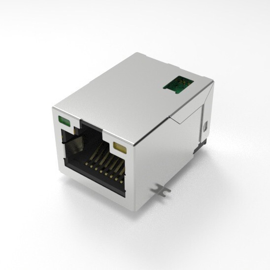 Single Port Rj45 Connector, Rj45 Network Port with Light, Gigabit Smt Patch, with Transformer Socket Single Port Rj45 Connector, Rj45 Network Port with Light, Gigabit Smt Patch, with Transformer Socket