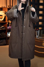 欧货时尚加厚保暖中长款棉服女冬季新款大码宽松休闲棉衣棉袄外套