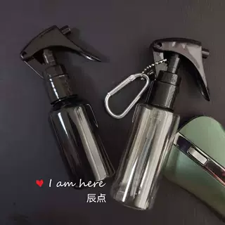 厂家直供50ml  PET圆肩挂钩酒精化妆水老鼠头喷枪塑料便携 喷雾瓶