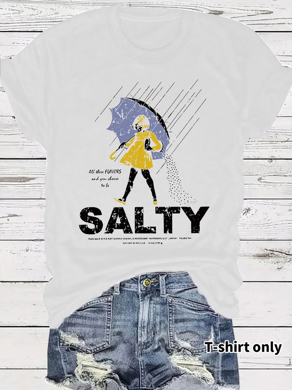 ヨーロッパとアメリカのTシャツ半袖塩味表現パック女の子傘クロスボーダー夏ラウンドネック既製トップス女性対外貿易注文|undefined