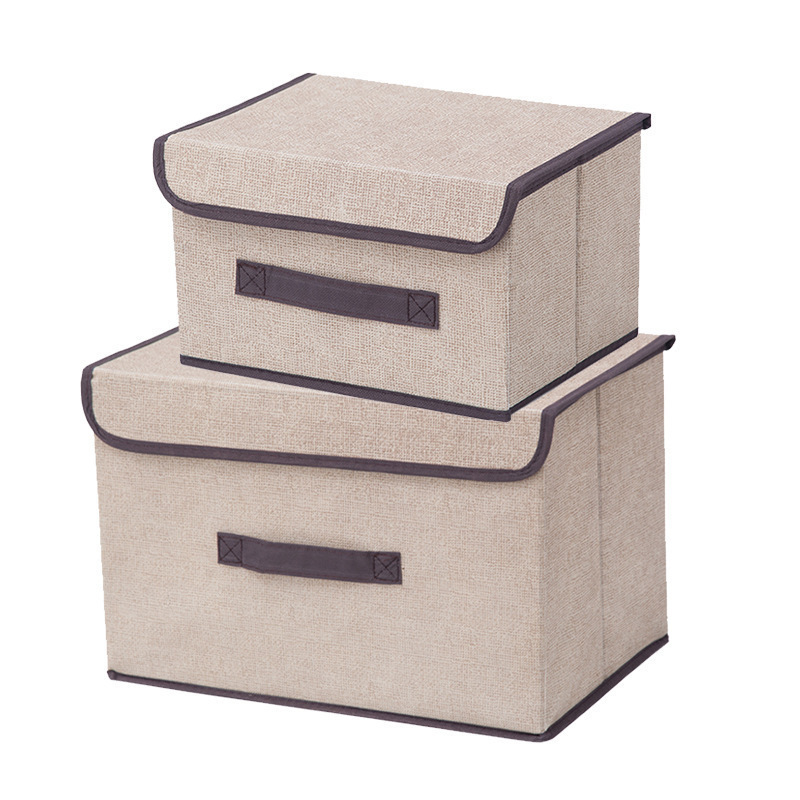 Caja de almacenamiento de ropa plegable a prueba de polvo, caja de almacenamiento de juguetes, armario, caja de almacenamiento grande con cubierta