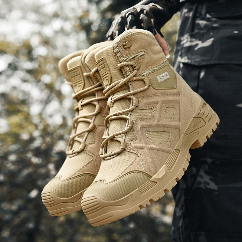 2024 botas de hombre botas de combate grandes transfronterizas botas de campo de alto perfil botas de montaña de hombre botas de excursión Amazon botas al aire libre para hombres