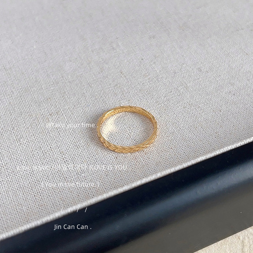 Ring Collection Opening Adjustable Fashion Commuting High-Quality Electroplating 14K Ring Women's Index Finger Ring Factory Wholesale