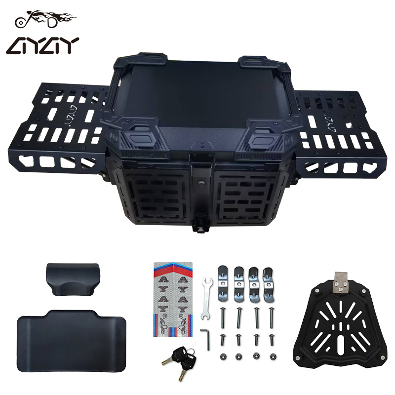 Baja trasera plegable multifuncional para motocicleta de aleación de aluminio mecha