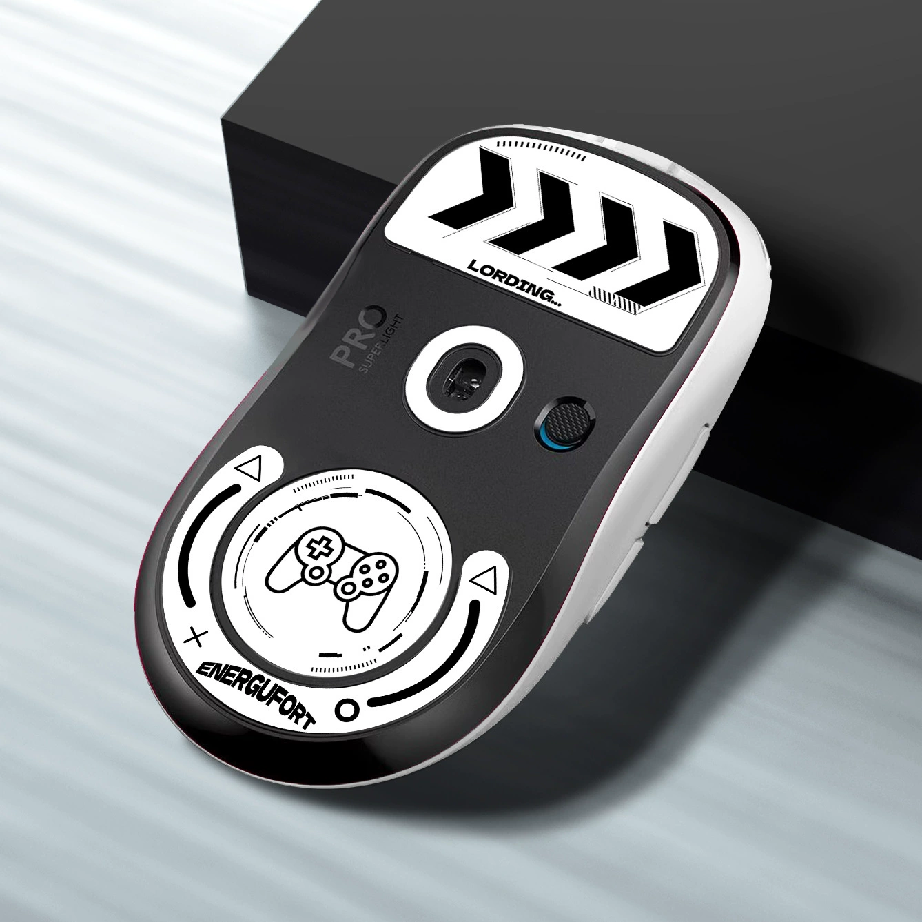 Совместимая мышь Logitech, закалённое стекло, износостойкие накладки для ножек, мультяшный коврик, второе поколение