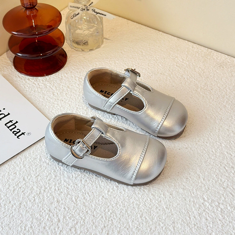 Children's demi-season shoes for leather shoes for princess, Korean style