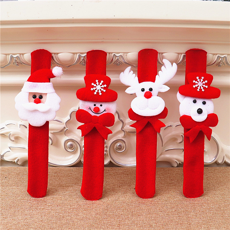 Christmas Cartoon Style Cute Santa Claus Snowman Cloth Family Gathering Party Festival Wristband Decorative Props display picture 3