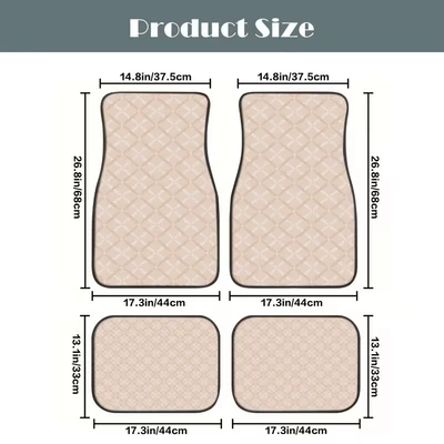Avtomobil döşəmə paspasları — Wholesale and Dropshipping Available - zx-car-floor-mats-simple-09-4570-self-cut-1-piece-of-silk-circle-for-the-front-foot