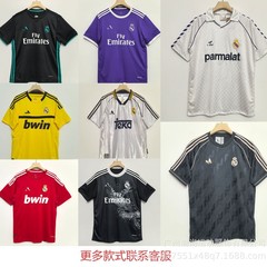 1986-2024皇马复古系列主场客场守门员球衣足球服一件代发