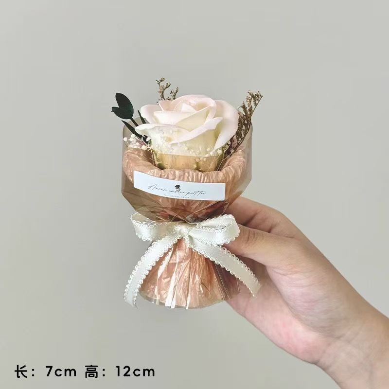 迷你口袋见面小花束玫瑰向日葵永生花伴手礼生日礼物装饰七夕节|undefined