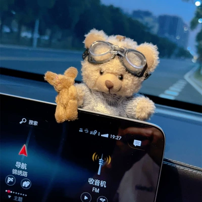 Car ornaments creative cute: Car ornaments - foreign-style-bear-screen-ornaments-7