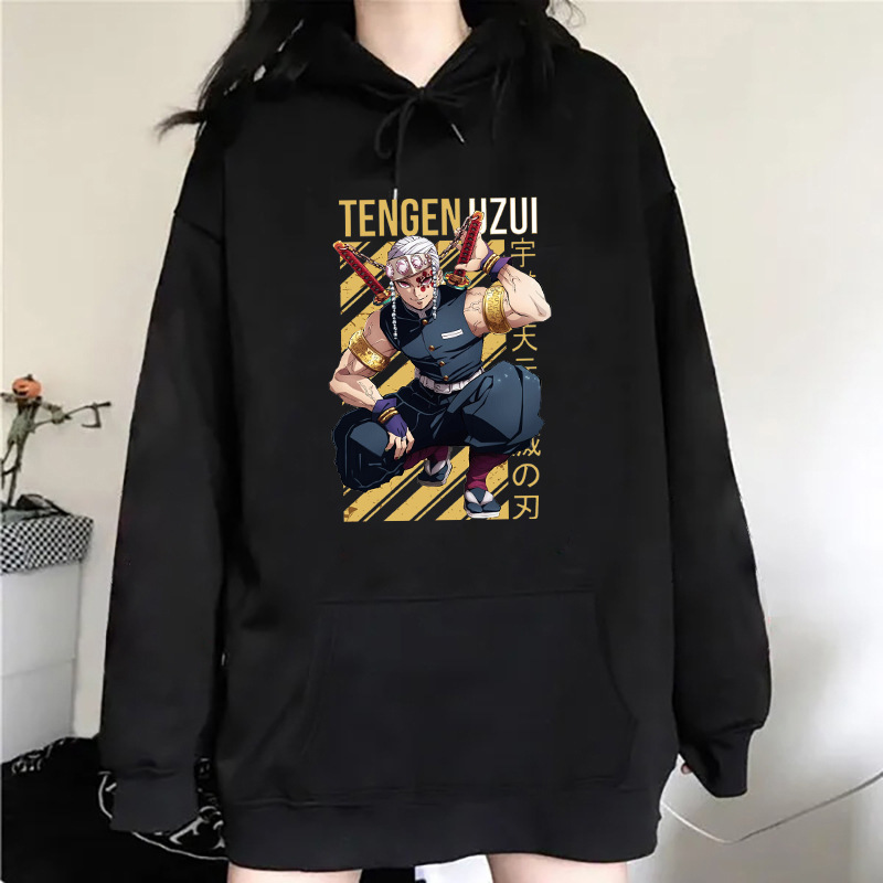 New Fashion Anime Uzui Tengen Printing Hoodies Unisex