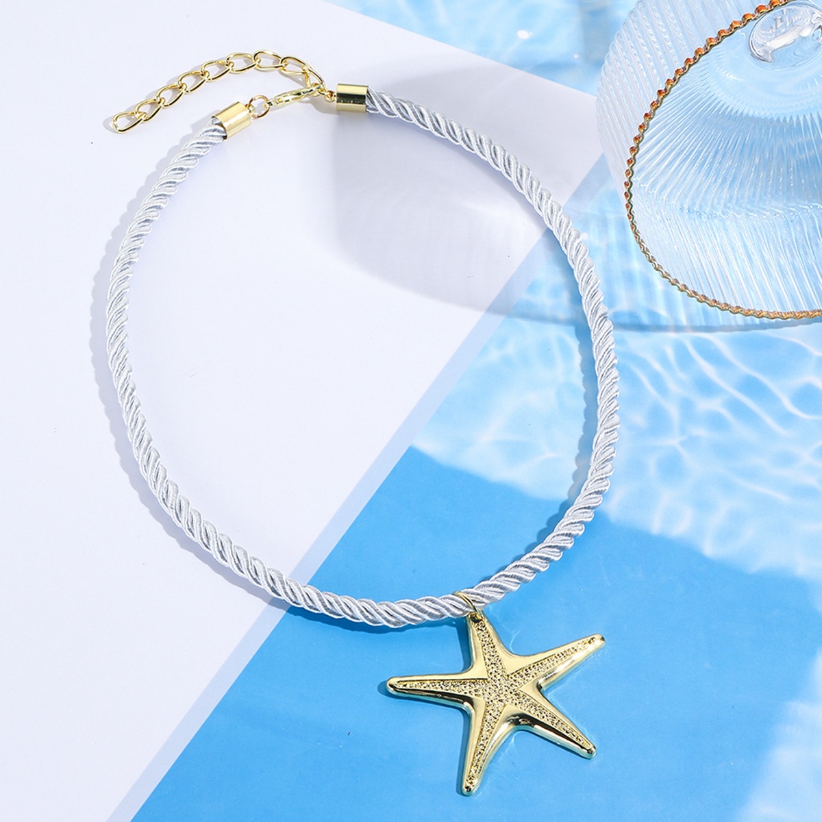 11g Weight Lobster Trigger Clasp Closure Clasp Closure Type Alloy Pendant Material Necklace Classification Alloy Chain Material cable chain, Cord String Chain Type 1 Piece Quantity Holiday, Travel Occasion Alloy Material Starfish, Conch Pattern All Seasons Season Women's Gender Plating Design Vacation, Sweet Style Vacation Sweet Starfish Conch Alloy Cable Chain Cord String Lobster Trigger Clasp Closure Pendant Necklaces Wholesale 10