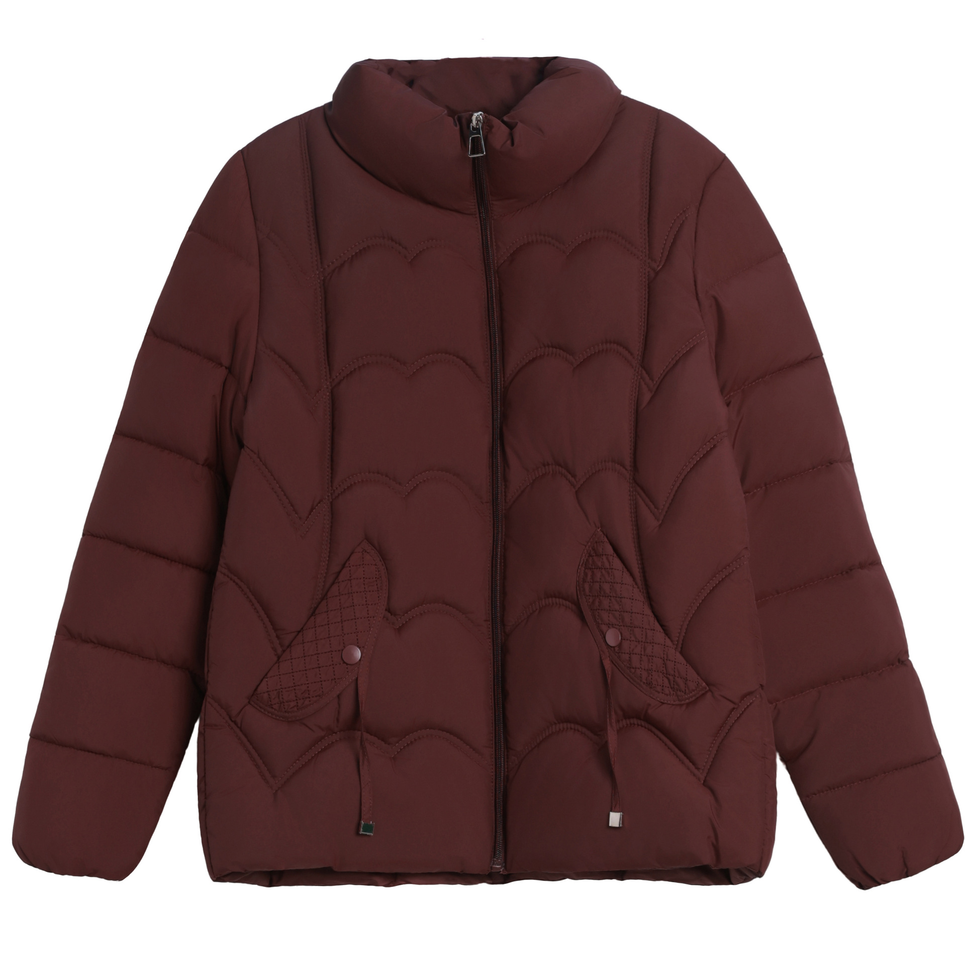 Algodón mujer corto caliente de mediana edad otoño invierno chaqueta delgada ropa de pluma 2025 nueva chaqueta de algodón de mamá image 5
