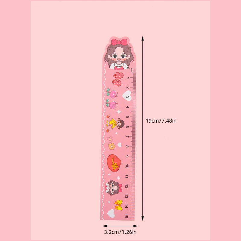 Cartoon ruler with animals, Birthday gift