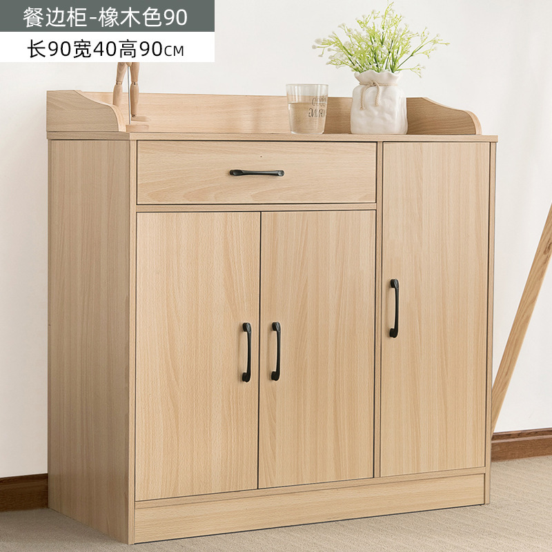 Moderno simple armario de comedor casero de almacenamiento de cocina armario de té de madera clara con cajón fábrica al por mayor