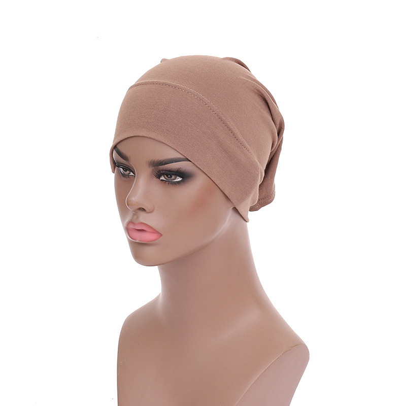 Muslimischer Hut, mehrfarbig, elastische Kappe aus merzerisierter Baumwolle_voghion.com