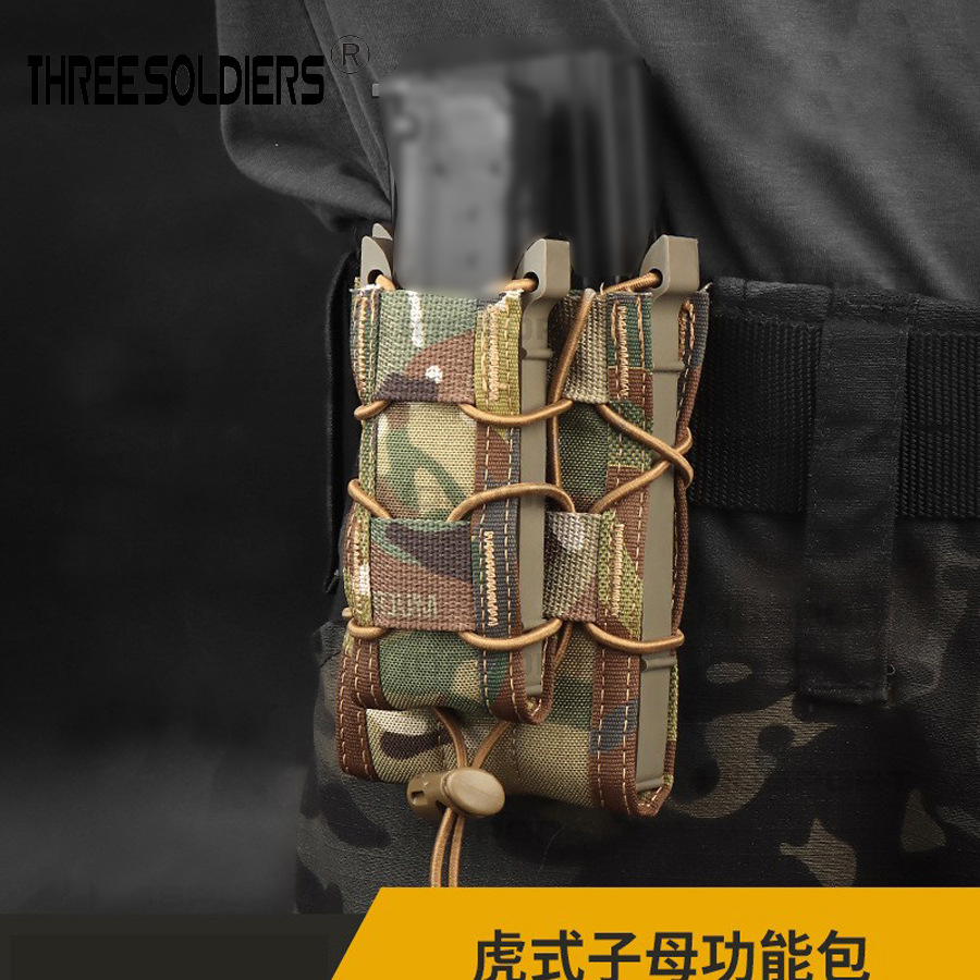 Nylon Elastic 9mm&5.56 Single Bag Outdoor Multi-Purpose Molle Tool Waist Bag Cs Tactical Accessory Bag