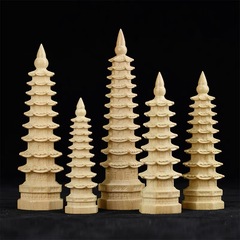 桃木7階9階11階13階文昌塔木造彫刻置物工芸品事務室試験置物卸売り