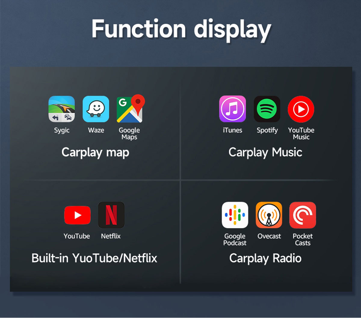 Cross-Border Wired-To-Wireless Carplay Box, Android Car-Machine Connectivity, Portable In-Car Connectivity Box