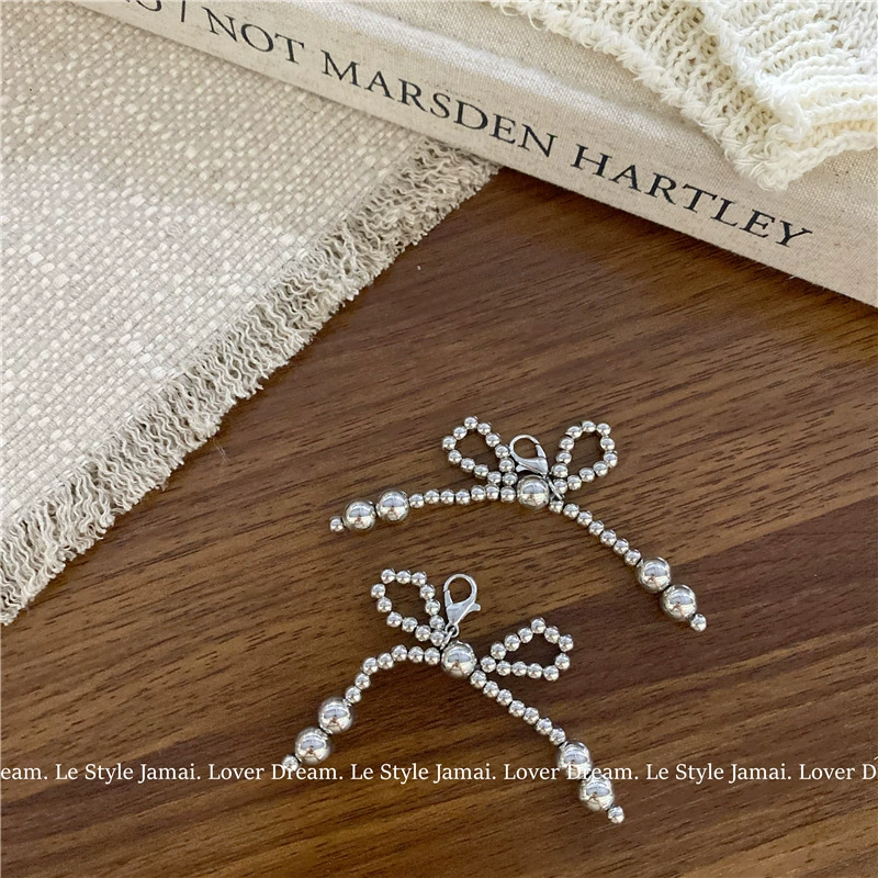 Small footwear buckle pearl with bow, universal accessories, accessory, flowered, Chanel style