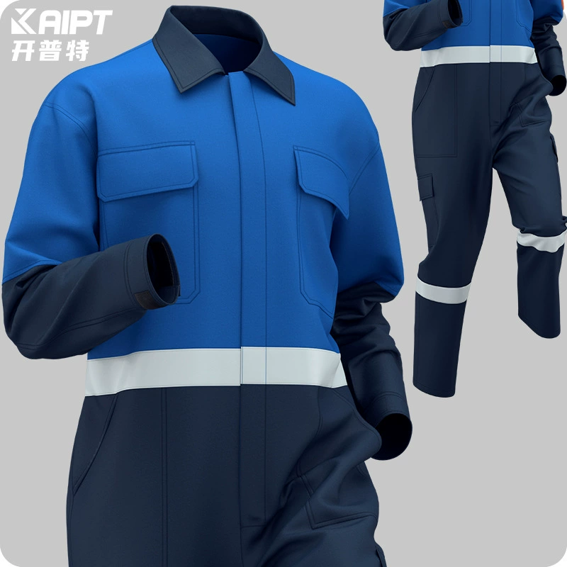 Трансграничная весенне-осенняя цельная рабочая одежда для мужчин, европейская и американская светоотражающая и износостойкая одежда для ремонта судостроительных машин, строительства, сварщика, спецодежда по индивидуальному заказу