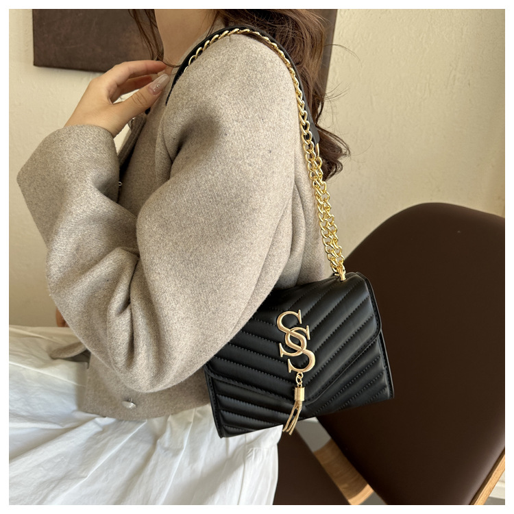 Damen Handtasche Im Western Stil Mit Kette Und Umhängefunktion_voghion.com