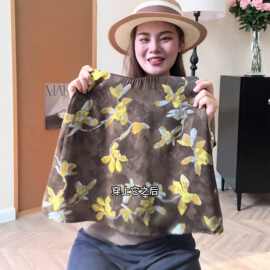 仅用于产品展示勿拍-复古油画印花A字半身裙女夏季新款高腰显瘦遮
