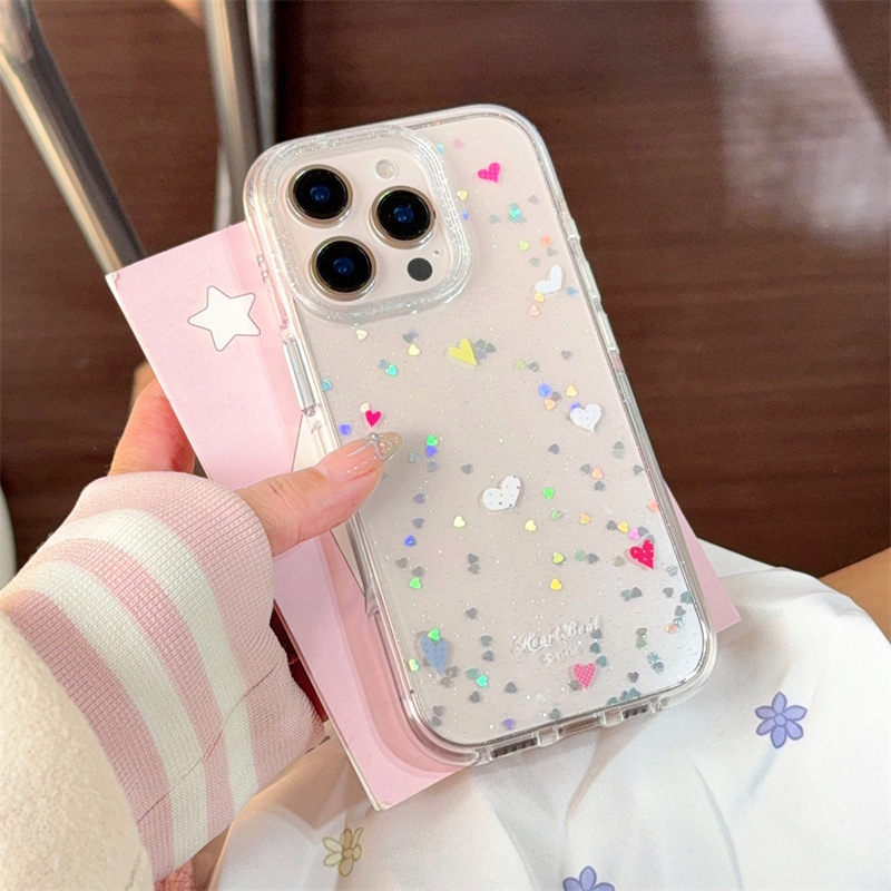 Simple ins fino flash amor lunares apta para iphone16ProMax pulsera 14 Apple 15P funda para teléfono móvil 13 mujer