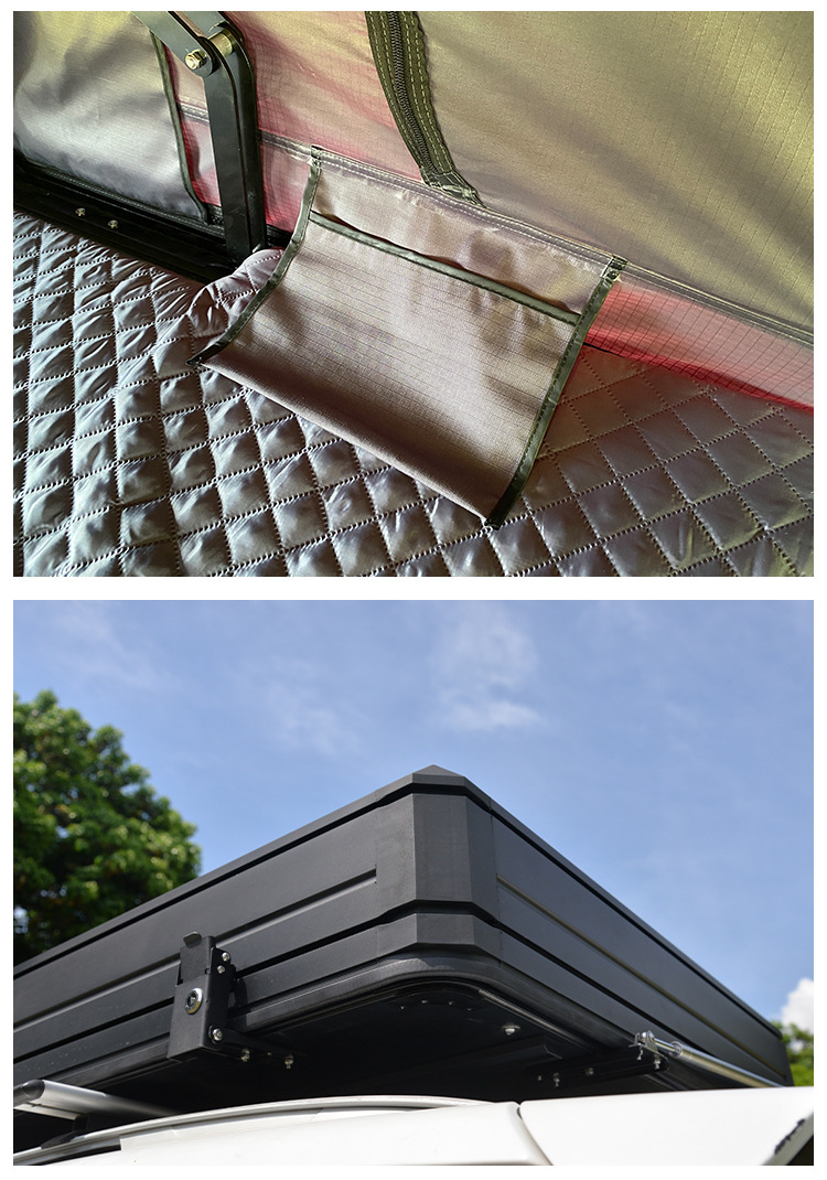 Cross-Border New Roof Tent Hard-Top Aluminum Alloy Travel Car Tent Outdoor Camping Self-Driving Tour Roof Tent