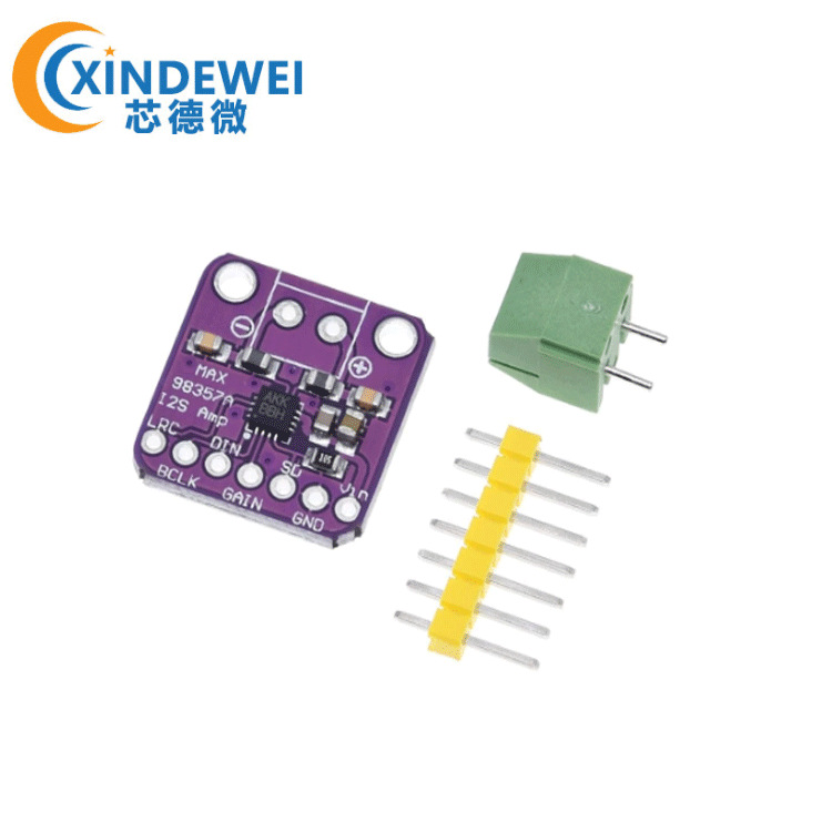 MAX98357 I2S audio amplifier module/unfiltered Class D amplification support ESP32 Raspberry pi