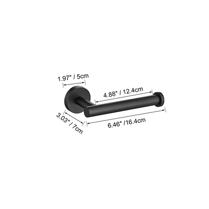 Baño transfronterizo Juego de colgantes de oro cepillado de acero inoxidable Barra de toalla Anillo de toalla Soporte de rollo de papel Gancho para ropa Kit de baño