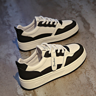 [97% Rate] Foreign Trade Leather White Shoes Women's Spring and Autumn New All-match Internet Popular Foreign Gas Explosions Breathable and Anti-proof