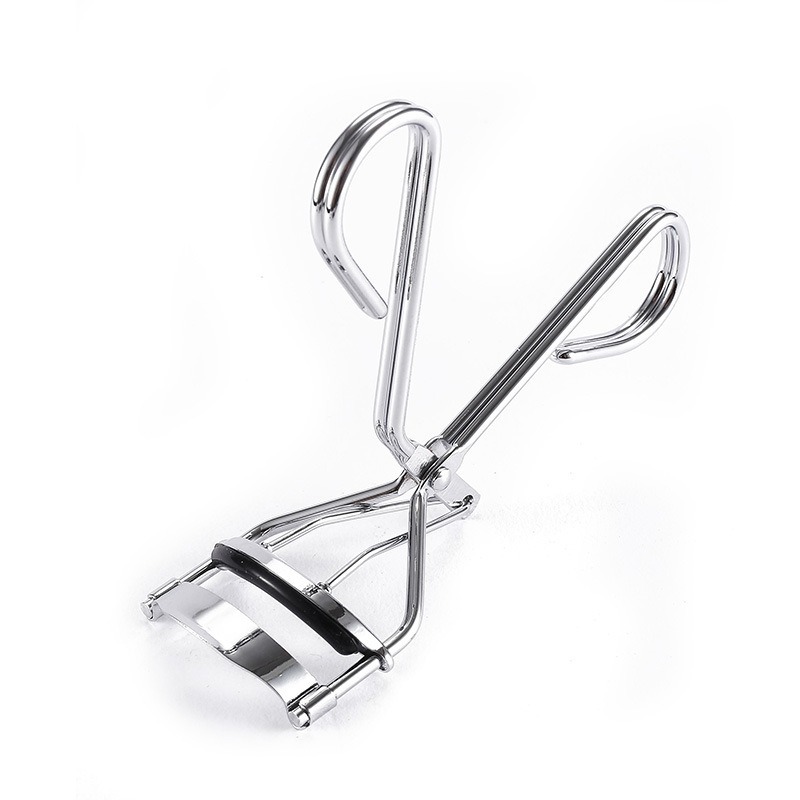 Rizador de pestañas con mango de plástico y caucho verde rizador de pestañas de flor de sol rizador natural portátil y duradero rizador de pestañas de acero inoxidable