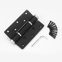 Invisible door hinge aluminum alloy flat opening hydraulic damping buffer hinge automatic door closer multifunctional 5-inch hinge