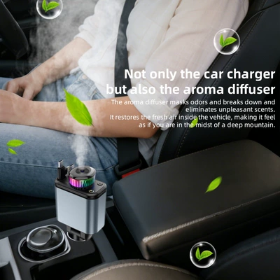 One-To-Three Cigarette Lighter Adapter, Mobil şarj cihazları