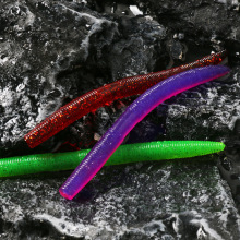 Soft Worms Fishing Lures Fresh Water Bass Trout Walleye Swimbait Tackle Gear