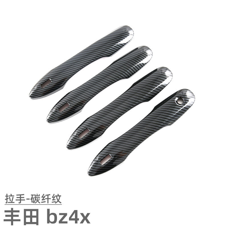 Suitable for 22 Toyota bz4x door bowl handle protection stickers exterior modification accessories door handle decoration stickers