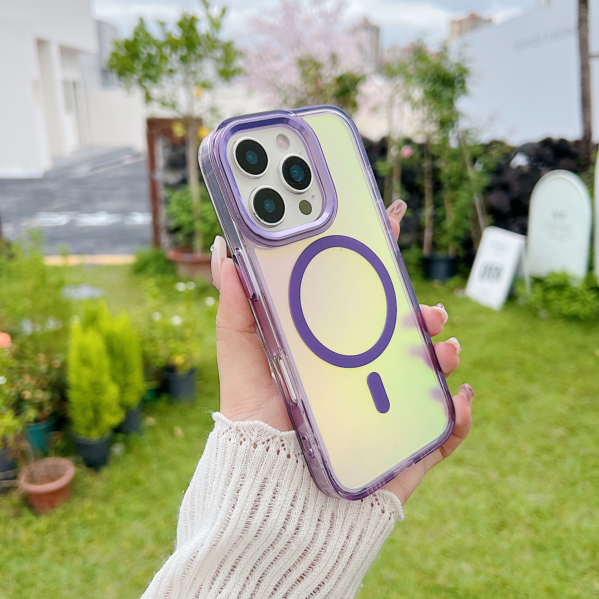 Funda magnética camaleón bright shadow para iphone y samsung_voghion.com