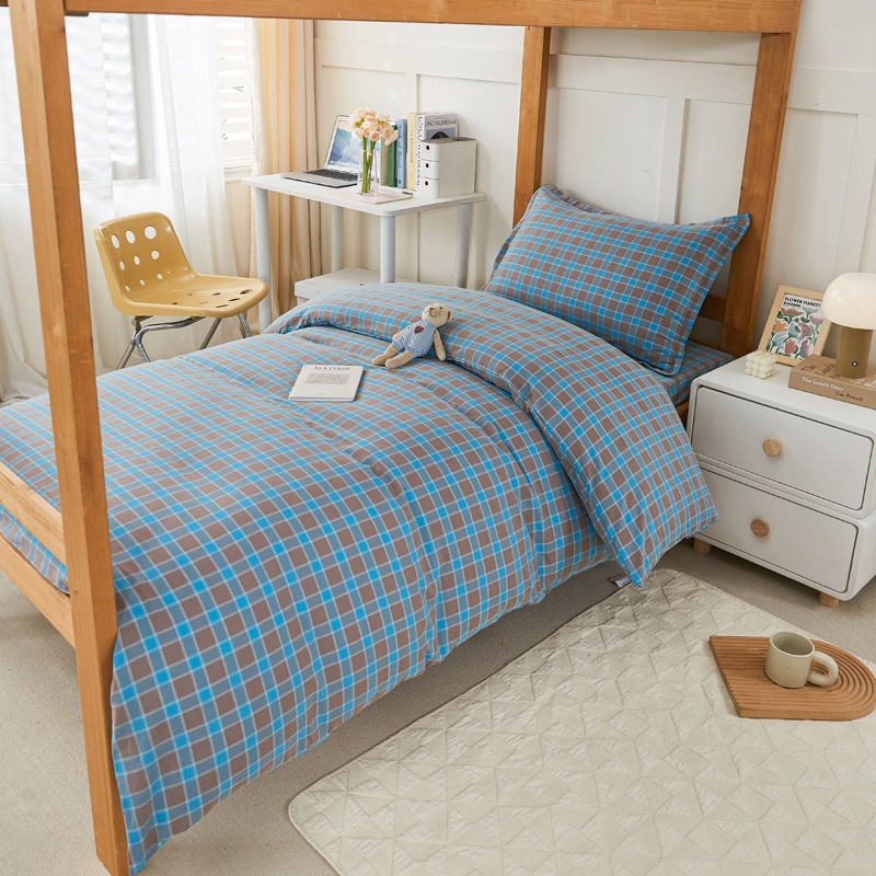 dormitorio de estudiantes de algodón tres piezas dormitorio de estudiantes de algodón ropa de cama de algodón seis piezas al por mayor