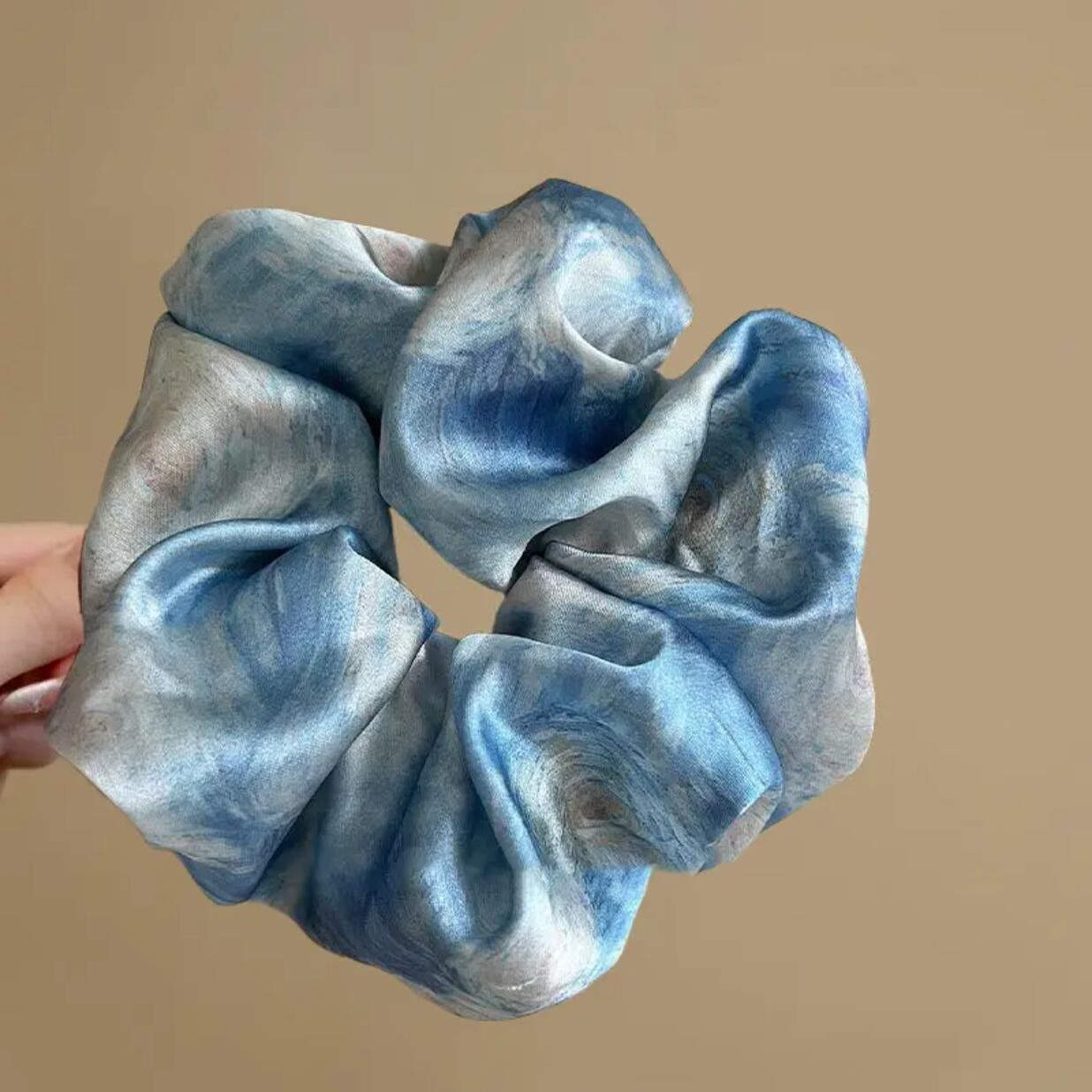 2# tie-dye satin-blue approximately 12cm