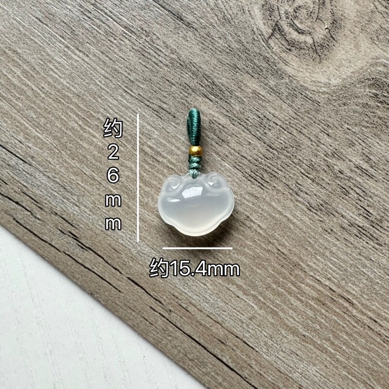 卸売り天然白玉髄如意平安バックル銭袋猫爪瑪瑙小ペンダントブレスレット小提溜アクセサリー部品|undefined